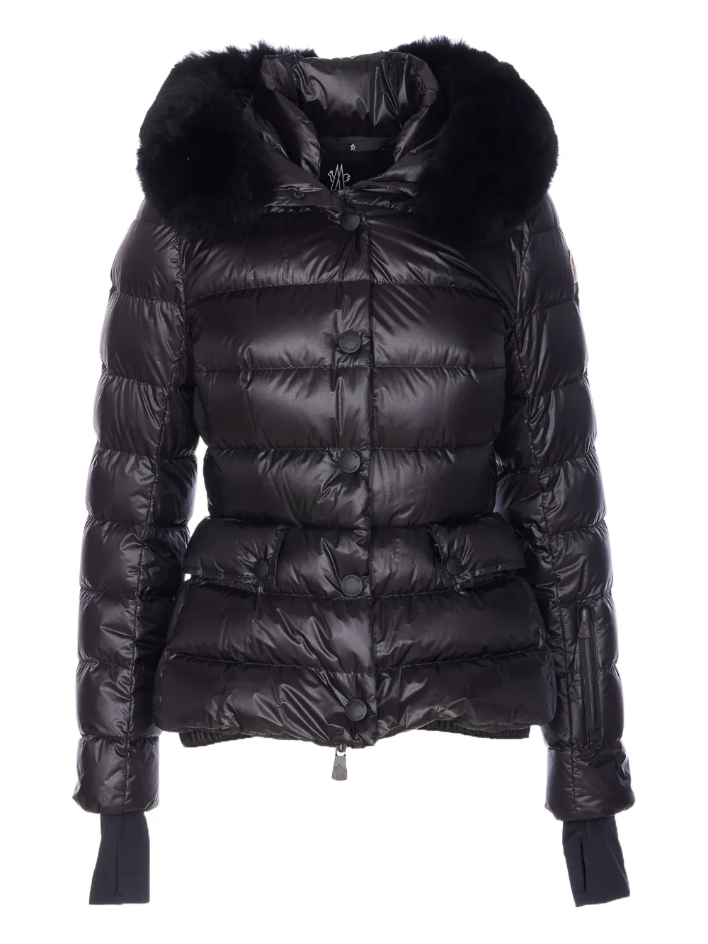 Moncler Grenoble Armoniques fur-trim down jacket - ブラック Moncler Grenoble Armoniques fur-trim down jacket - ブラック