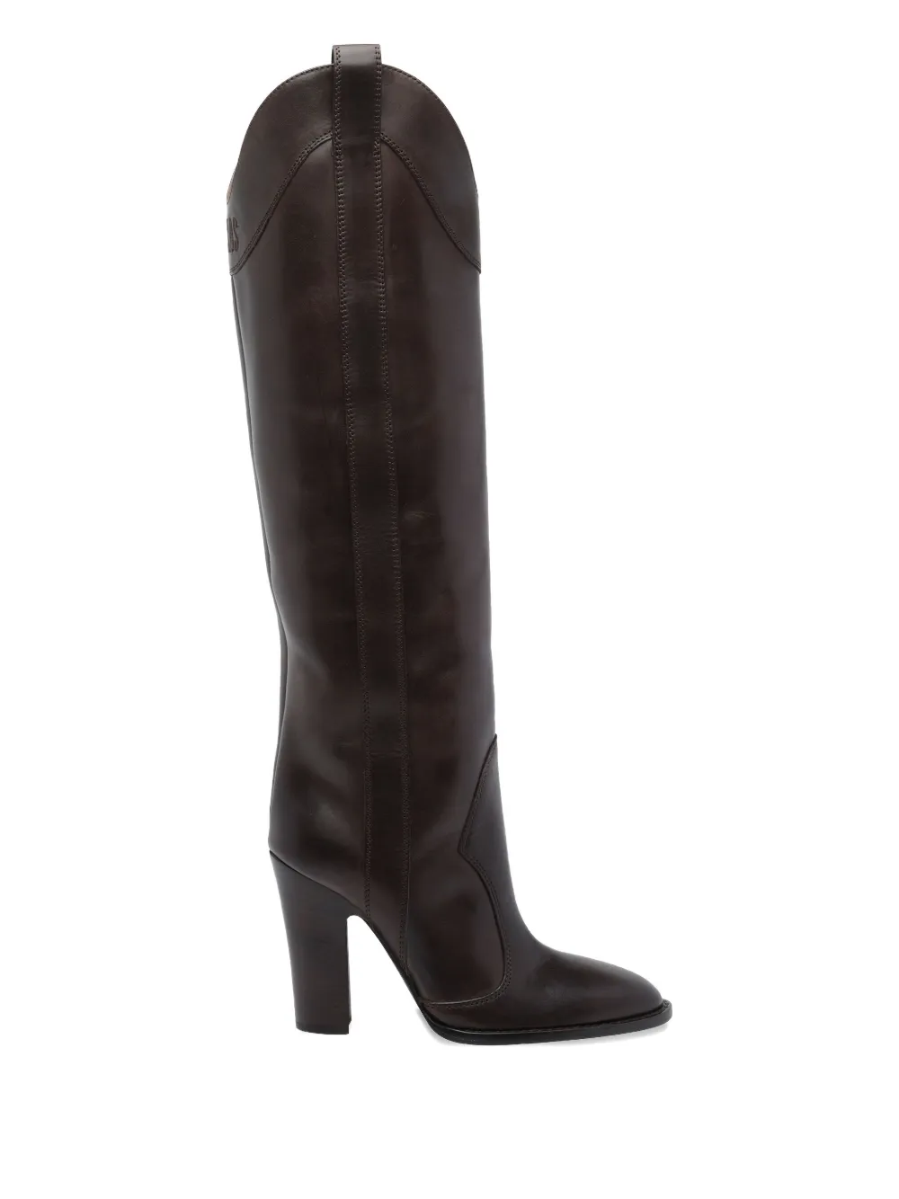 Paris Texas 100mm Lavinia Pointed Over-the-knee Boots In Brown