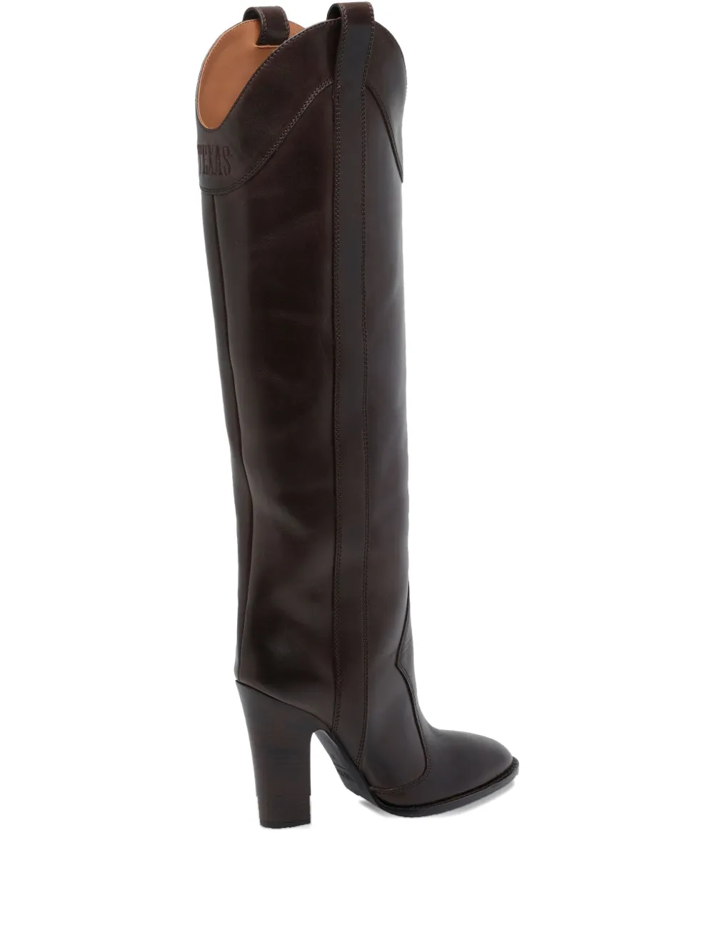 Paris Texas 100mm Lavinia Pointed Over-the-knee Boots In Brown