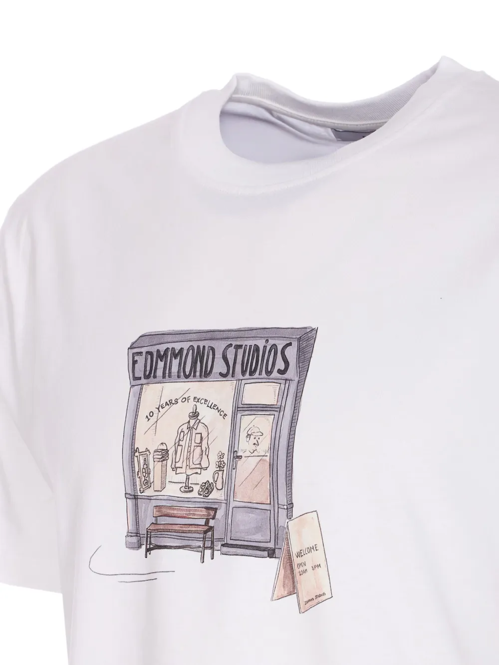  Edmmond Studios Printed Crew-neck Tcc T-shirt - White 