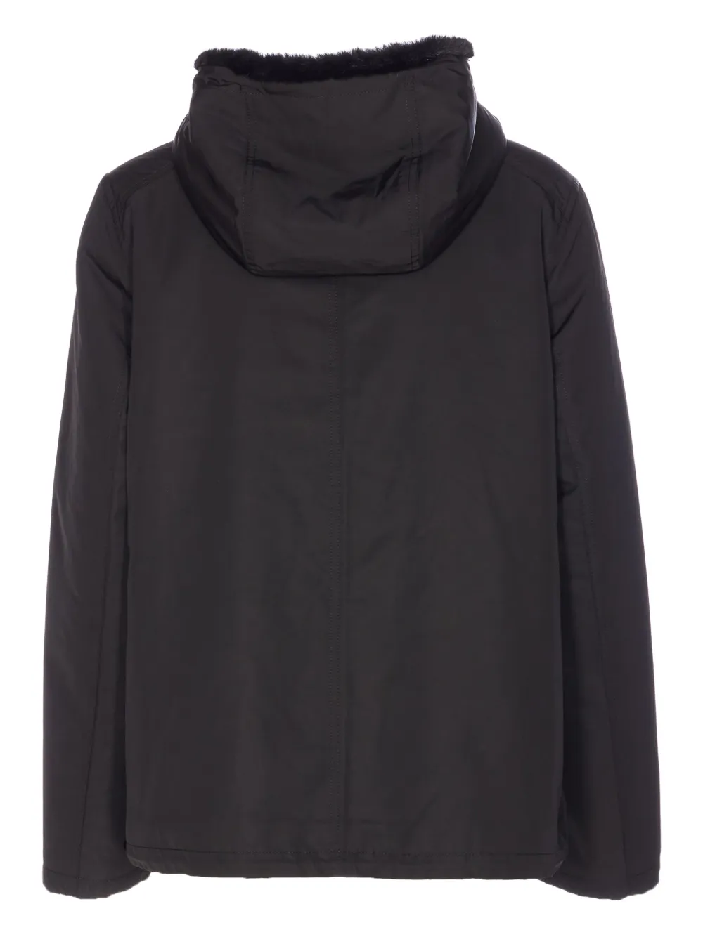 Lou Andrea Reversible Zip-closure Jacket In Black