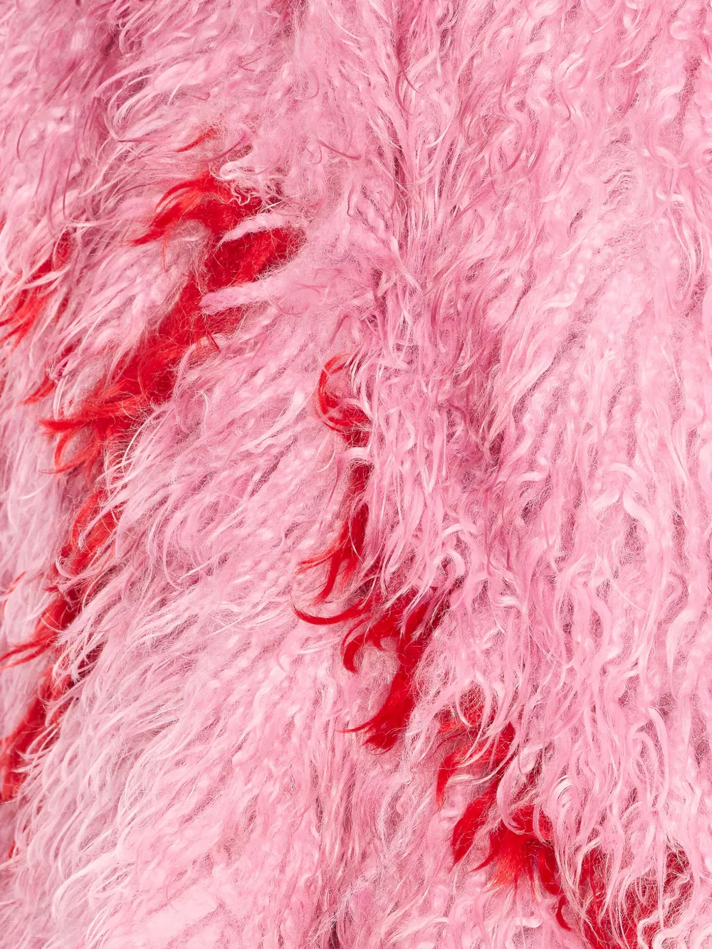 Jakke Cocoon Faux-fur Coat In Pink