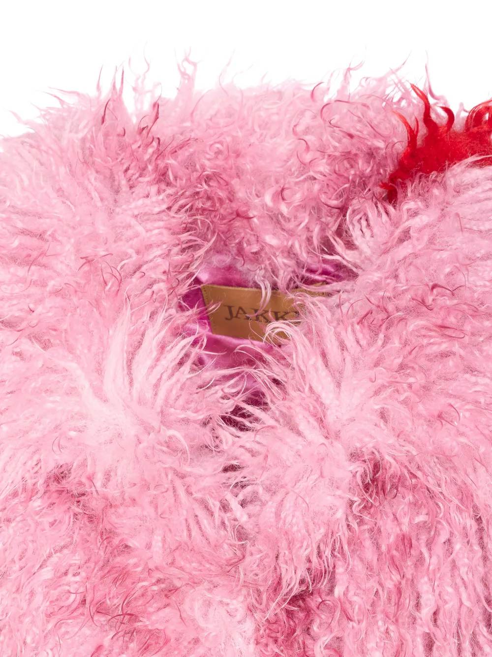 Jakke Cocoon Faux-fur Coat In Pink