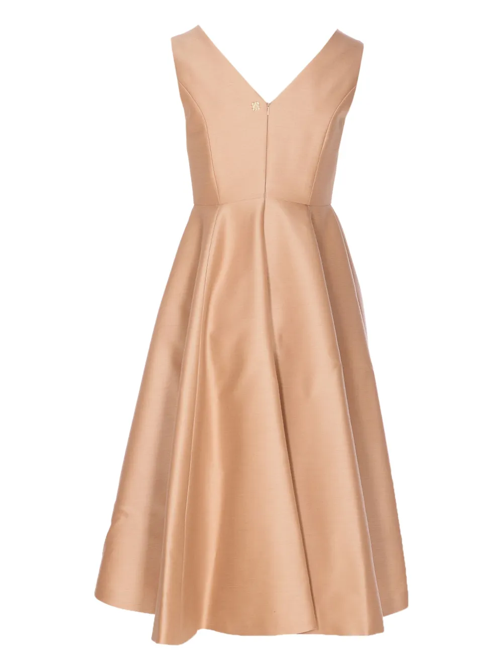 Curve Midi-jurk met V-hals - Beige