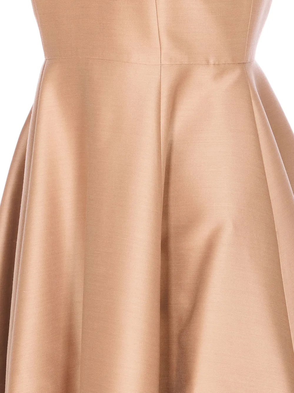 Curve V-neck Sleeveless Midi Dress In Neutral
