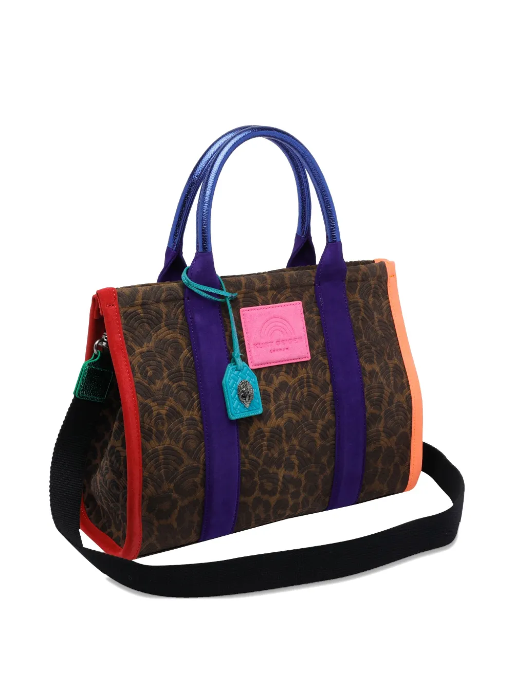 Kurt Geiger Southbank Suede Tote Bag In Brown