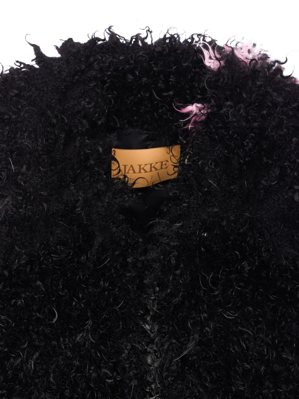 Jakke Cocoon Faux-fur Coat In Black