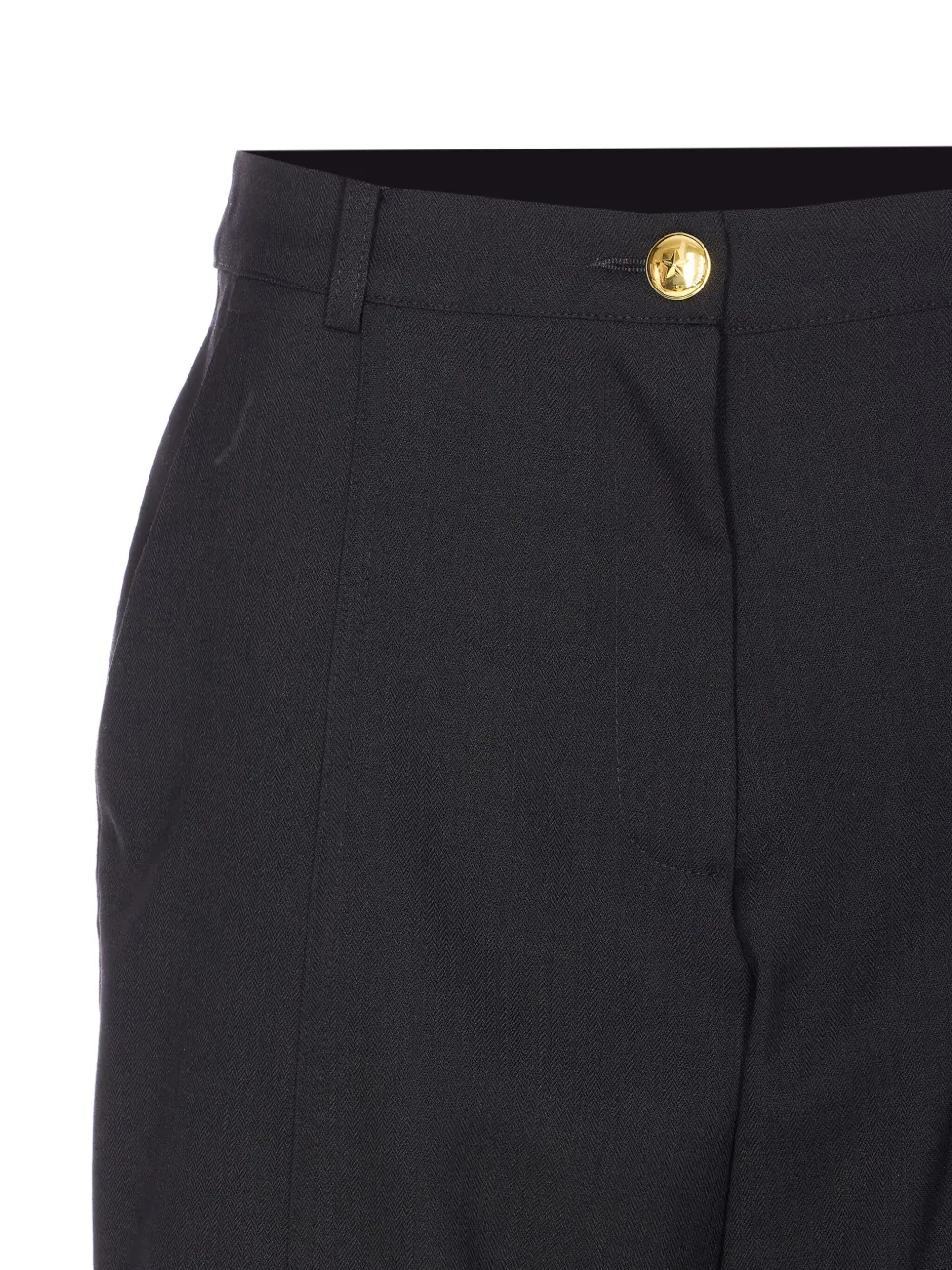 Pinko Regular Fit Trousers With Pockets And Loops In Black