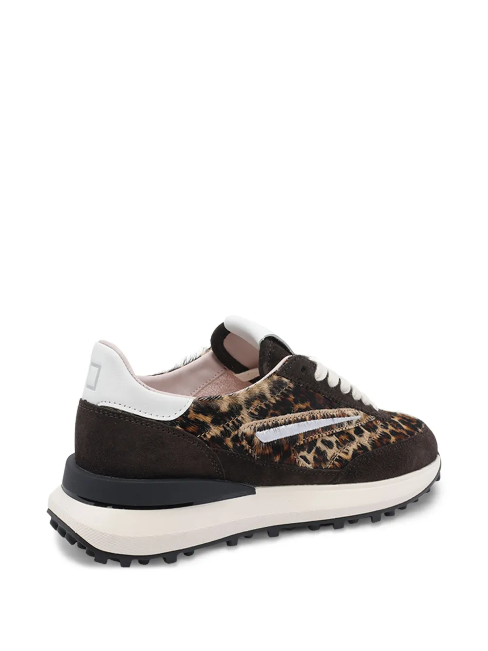 D.A.T.E. Athleta sneakers met dierenpatroon Bruin