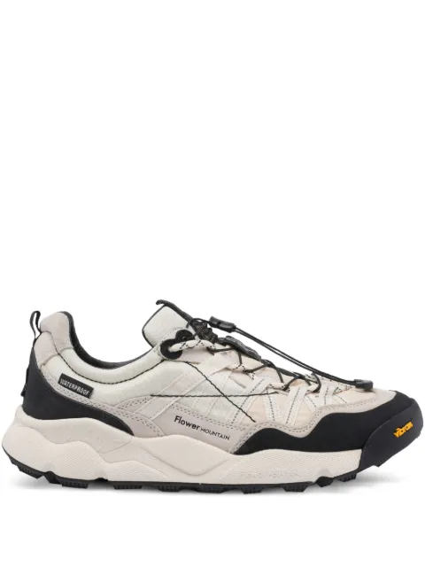 FLOWER MOUNTAIN tenis de gamuza con detalle del logo