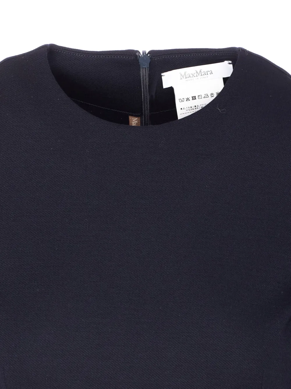 Max Mara Alpino mini-jurk met lange mouwen Blauw