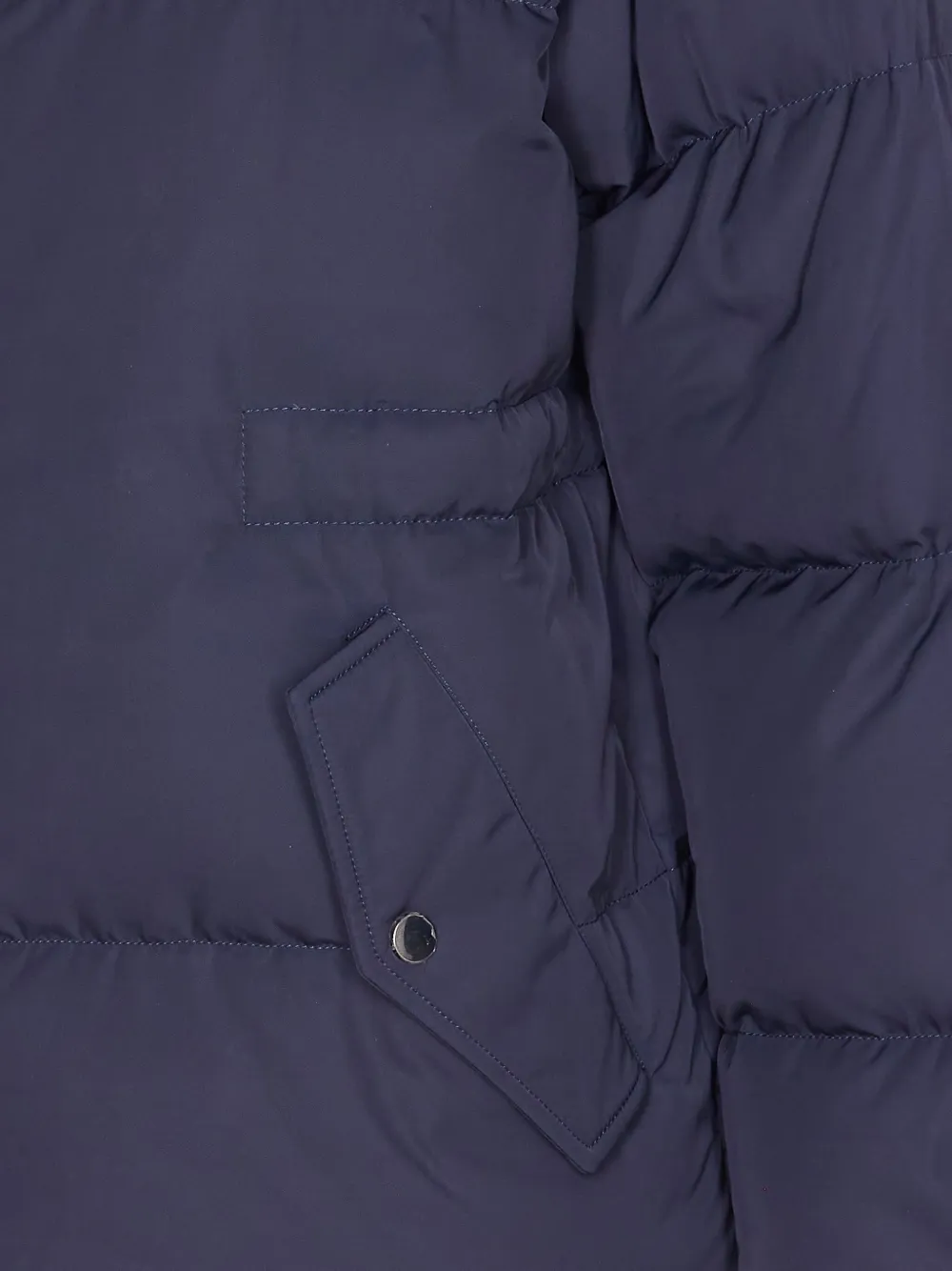 Lou Andrea Removable-hood Padded Jacket In Blue