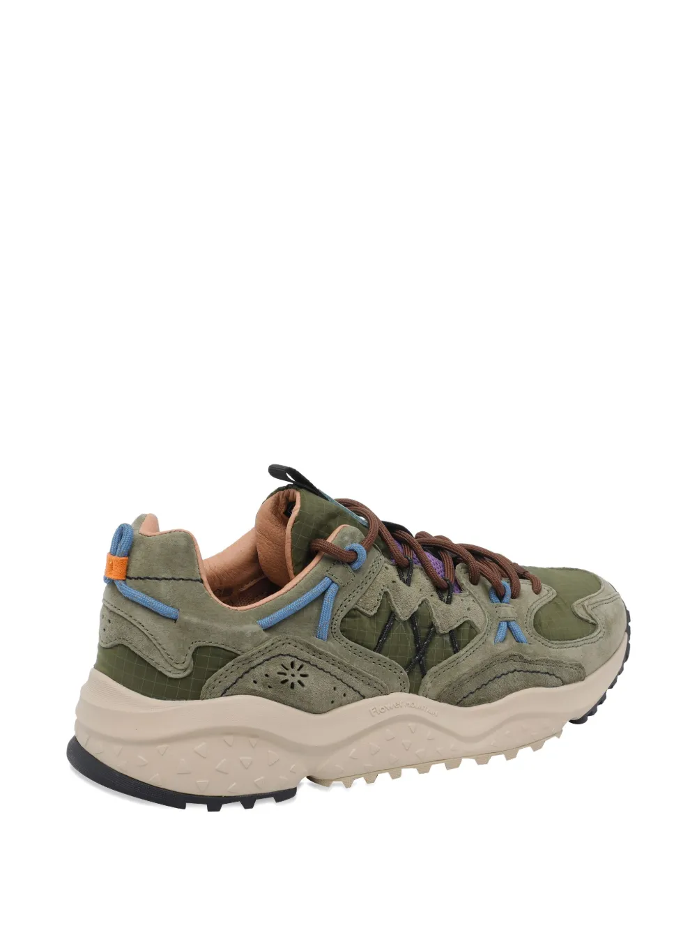 FLOWER MOUNTAIN Yamabushi suède sneakers Groen