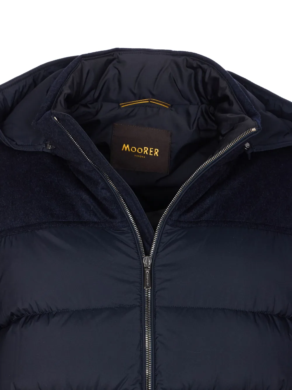 Moorer Allori jack met capuchon Blauw