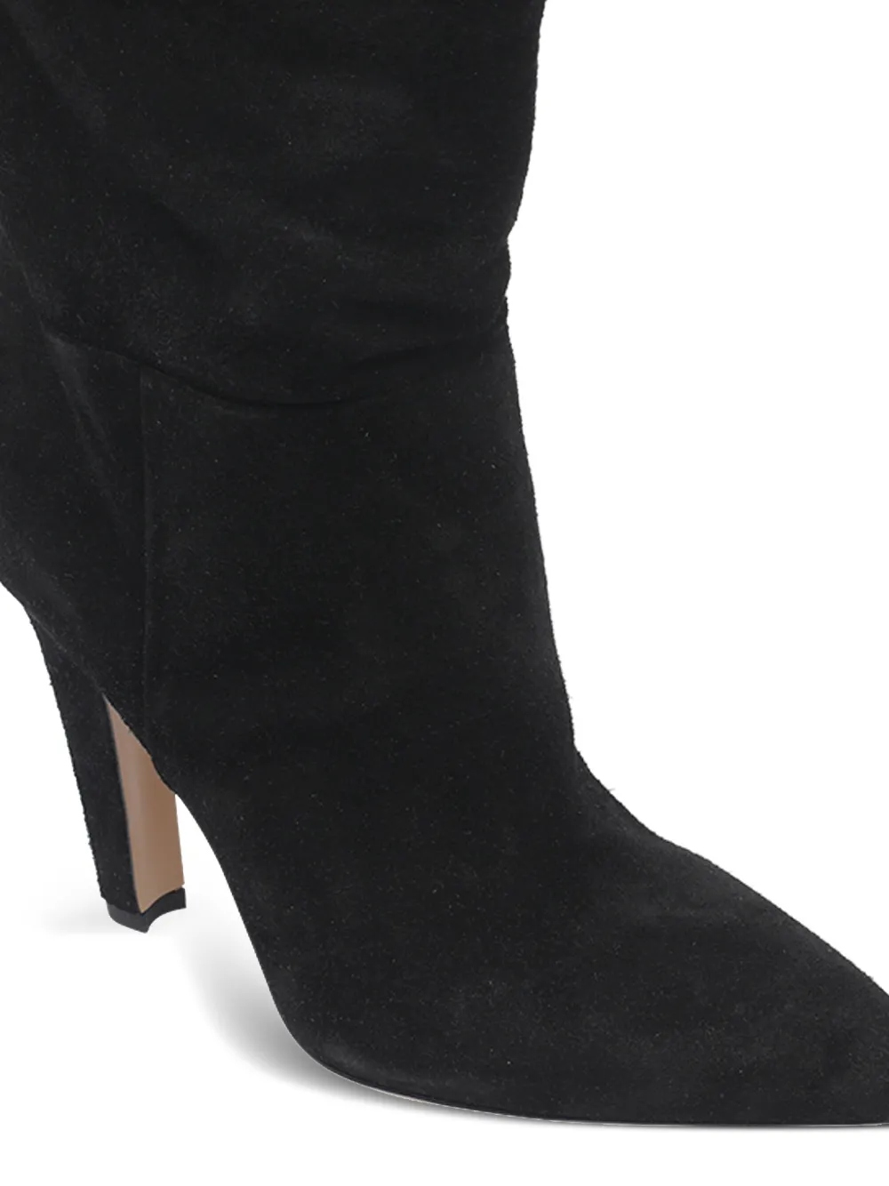 Paris Texas 100mm Elsa Pointed-toe Over-the-knee Boots In Black