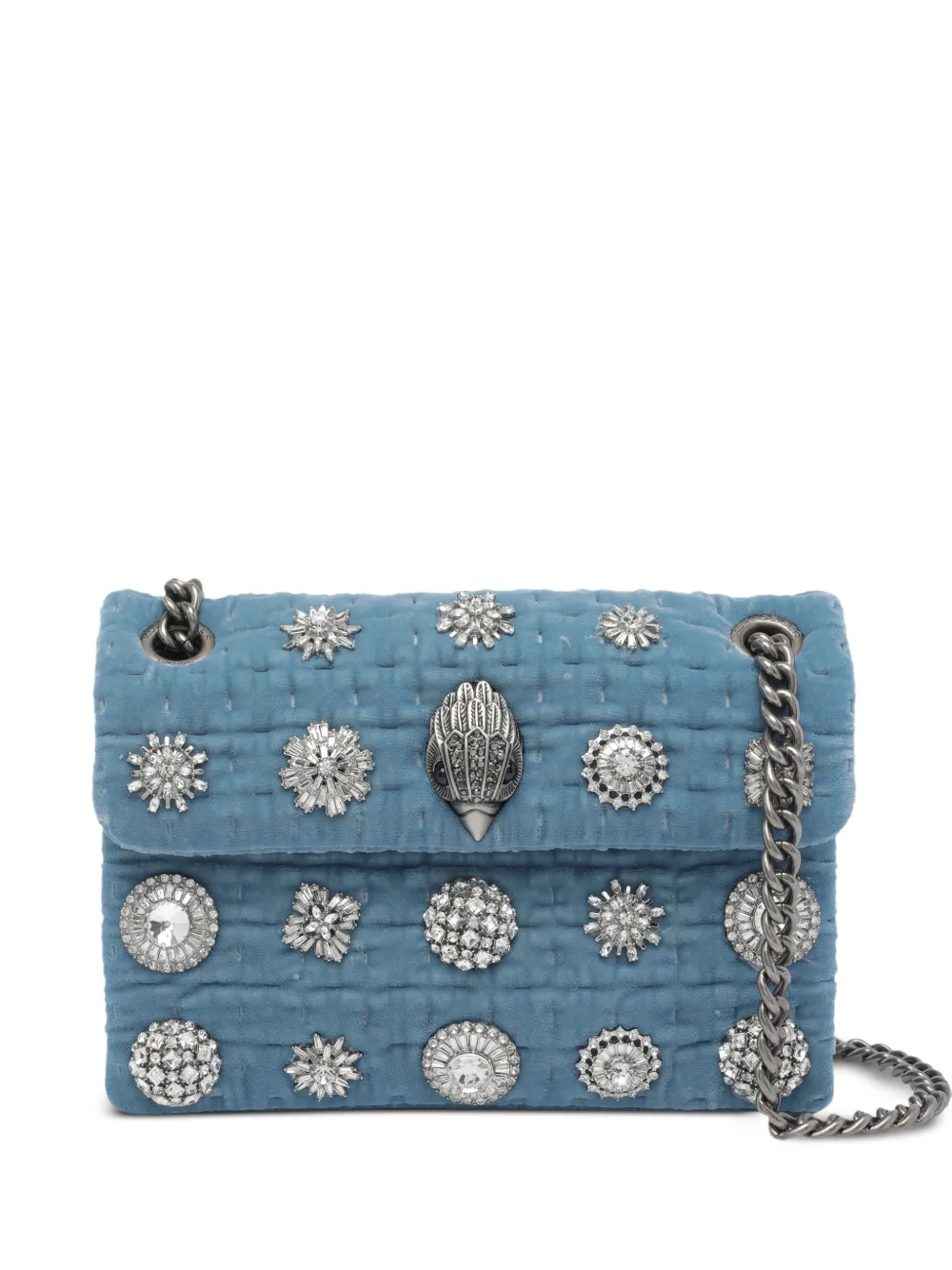 Kurt Geiger London mini Kensington embellished shoulder bag - Blue