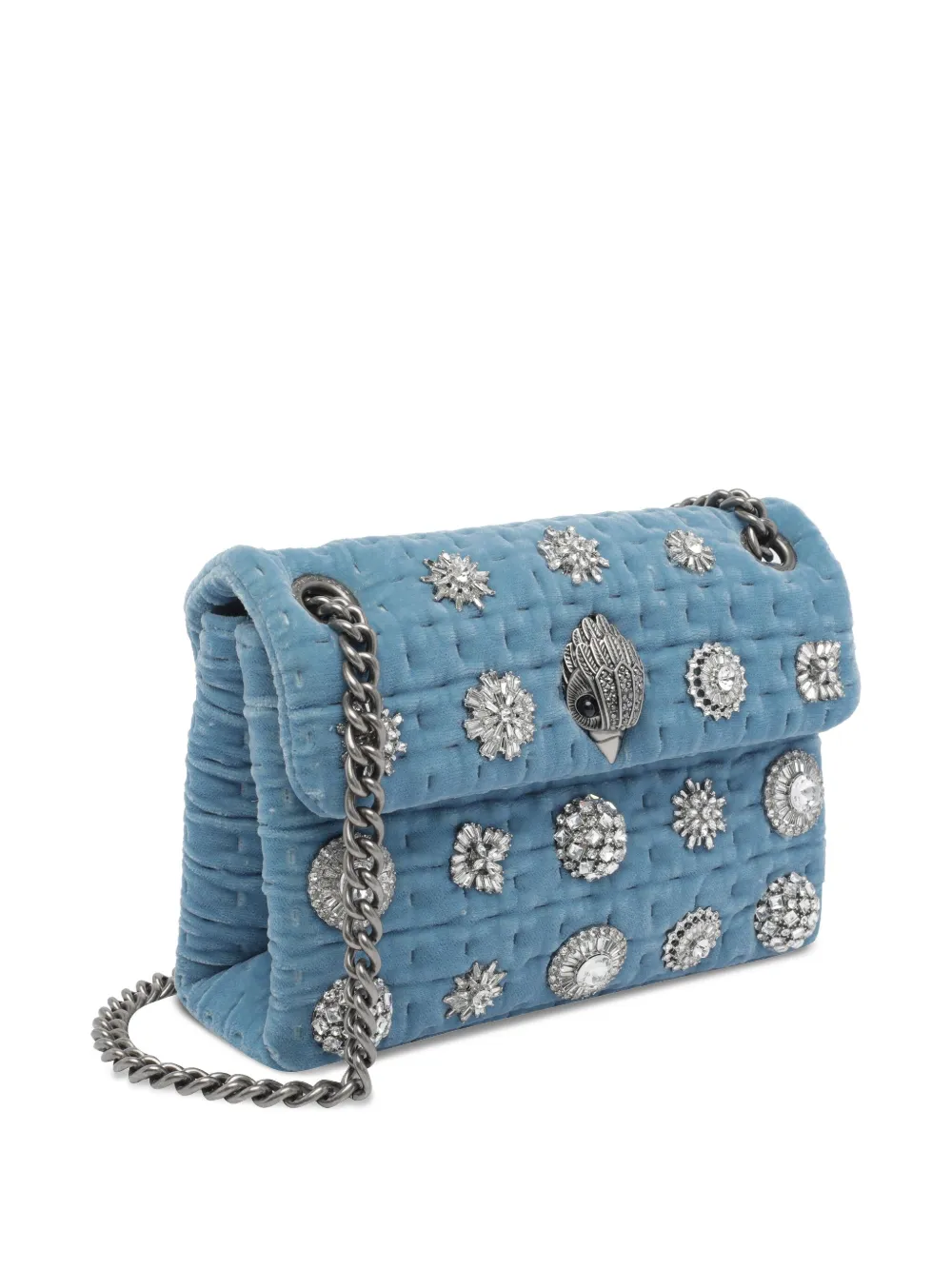 Kurt Geiger London Kensington verfraaide mini-schoudertas Blauw