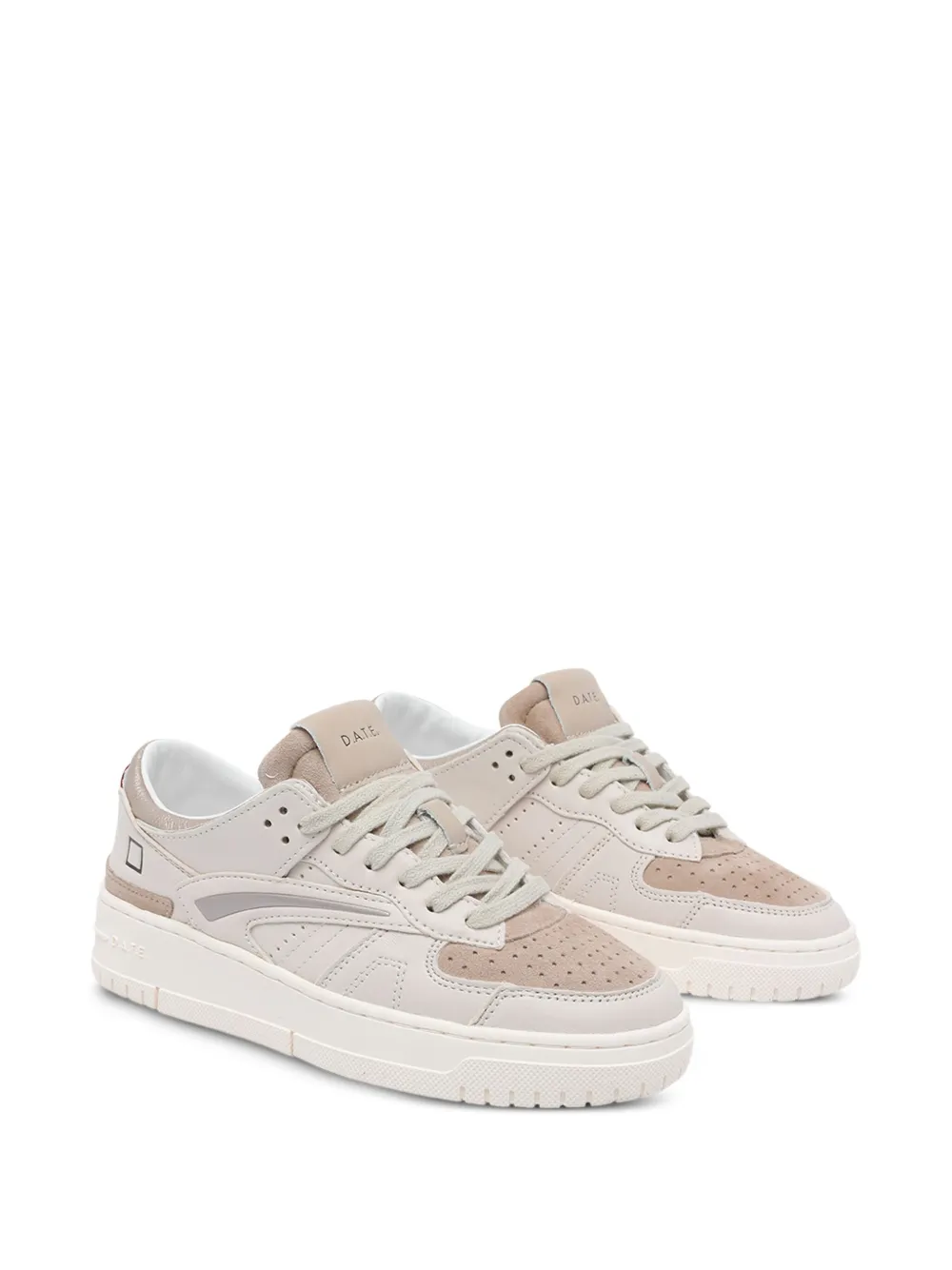 D.A.T.E. Torneo suède leren sneakers - Beige