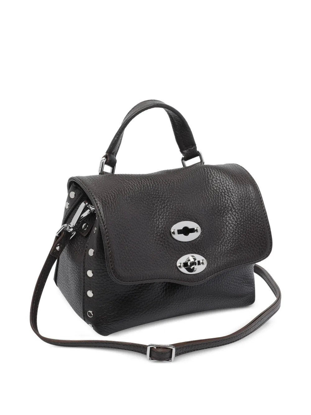 Zanellato Postina leren shopper Bruin