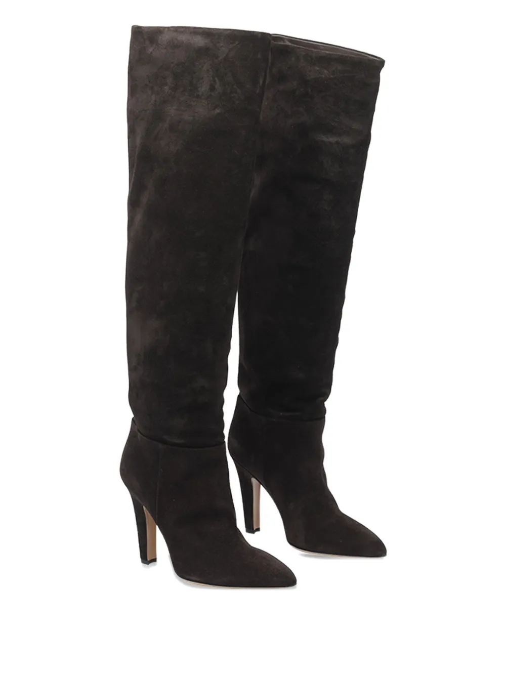 Paris Texas 10mm Elsa Pointed-toe Suede Boots In Brown