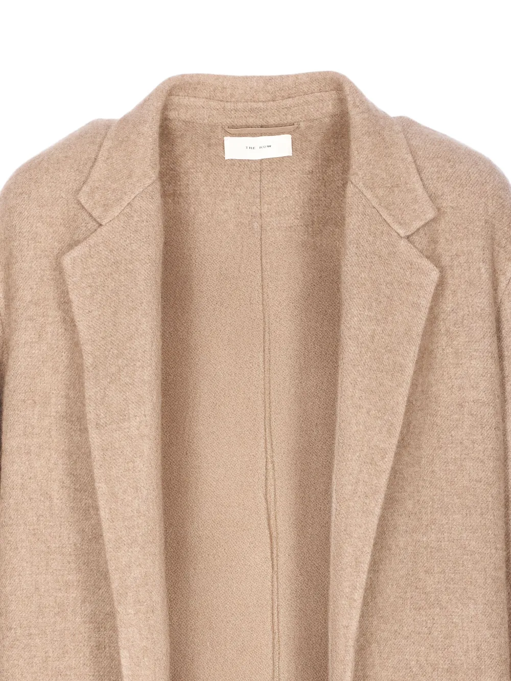 The Row Fedra Cashmere Coat In Neutral