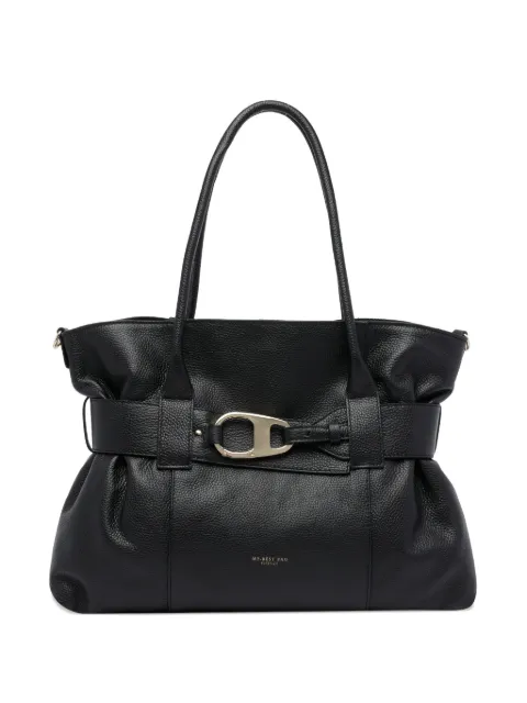 MY BEST BAG bolsa de hombro de piel con detalle del logo 