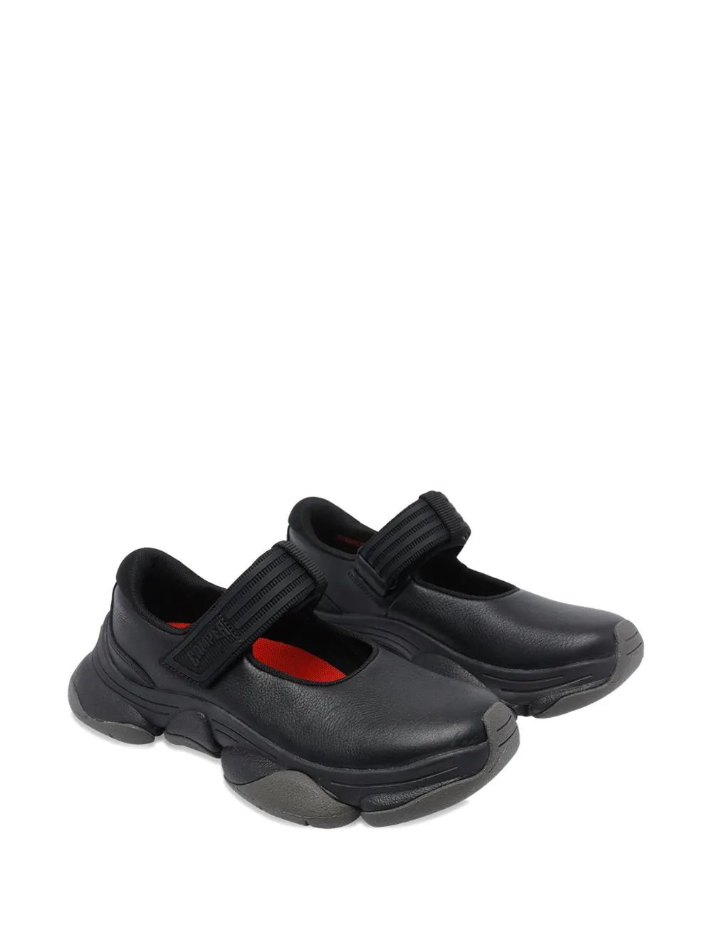 Camper Velcro Round Toe Sneakers In Black