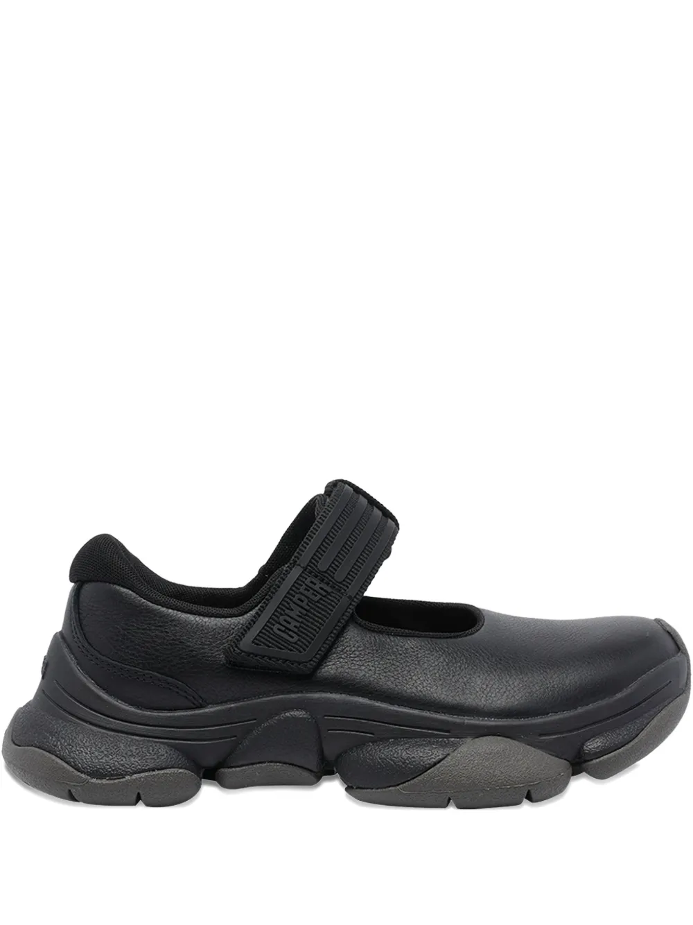 Camper Velcro Round Toe Sneakers In Black