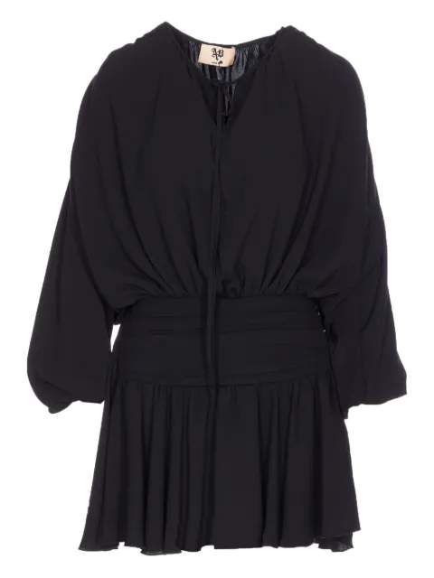 Aniye By long-sleeve v-neck mini dress