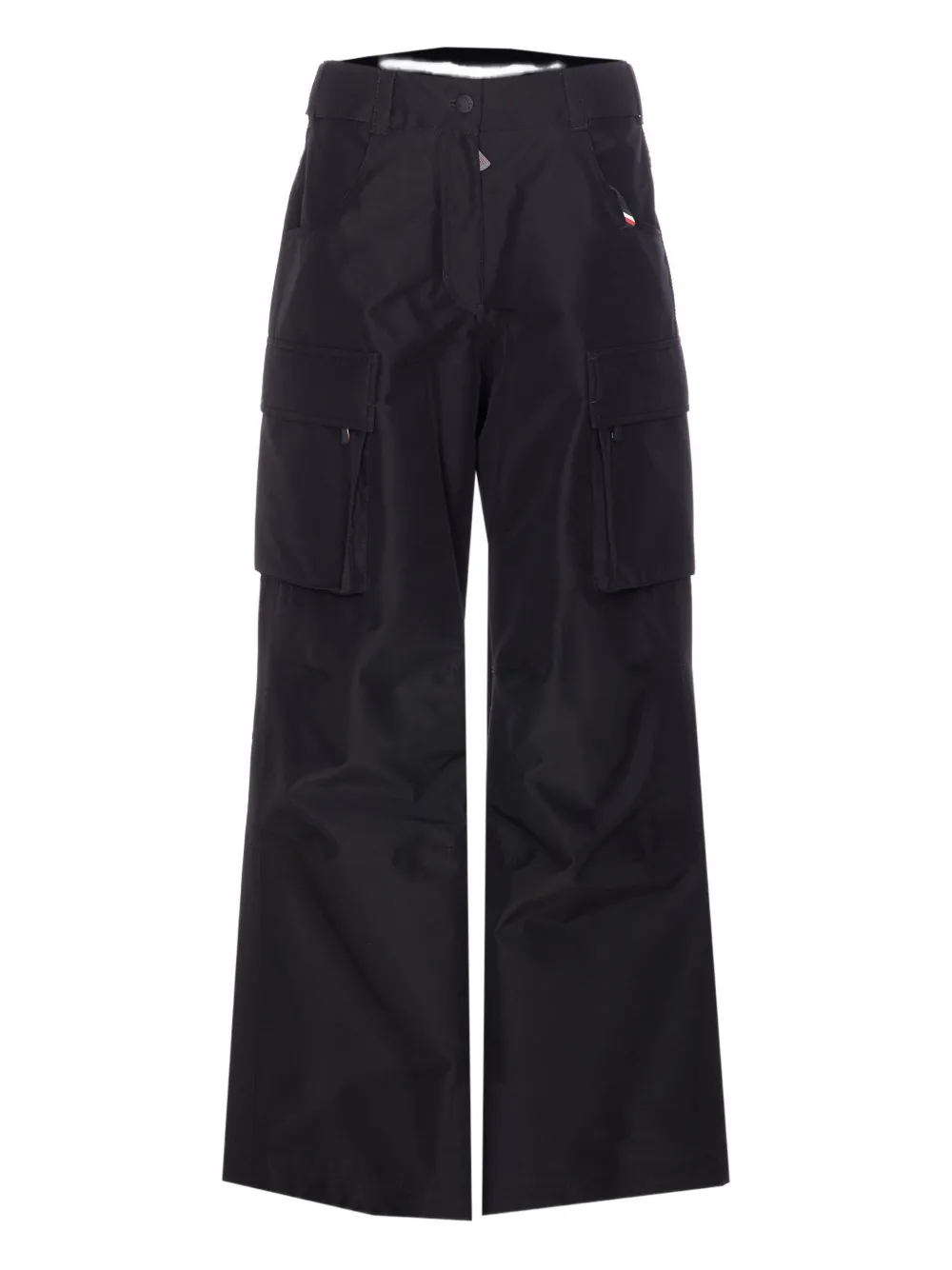 Moncler Patch-logo Ski Cargo Pants In Black
