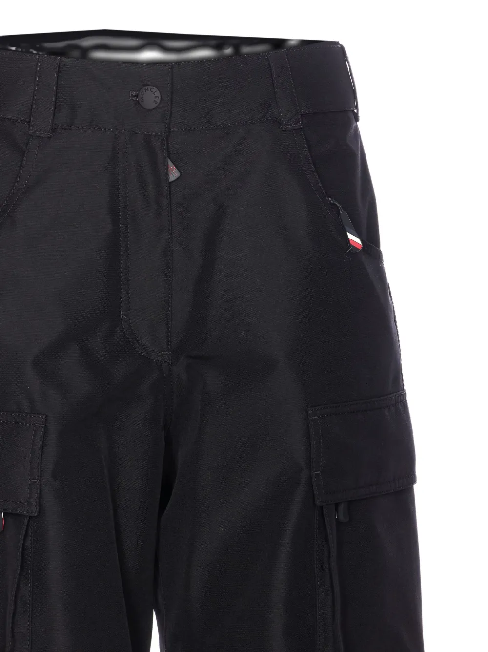 Moncler Patch-logo Ski Cargo Pants In Black