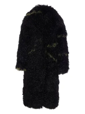 希少美品✨ MABRUN ムートンコート フード付き ブラック Lサイズ 羊毛