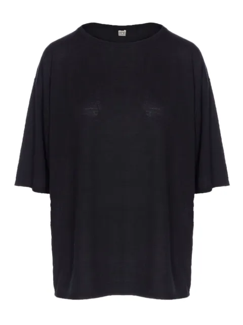 TOTEME playera con cuello redondo