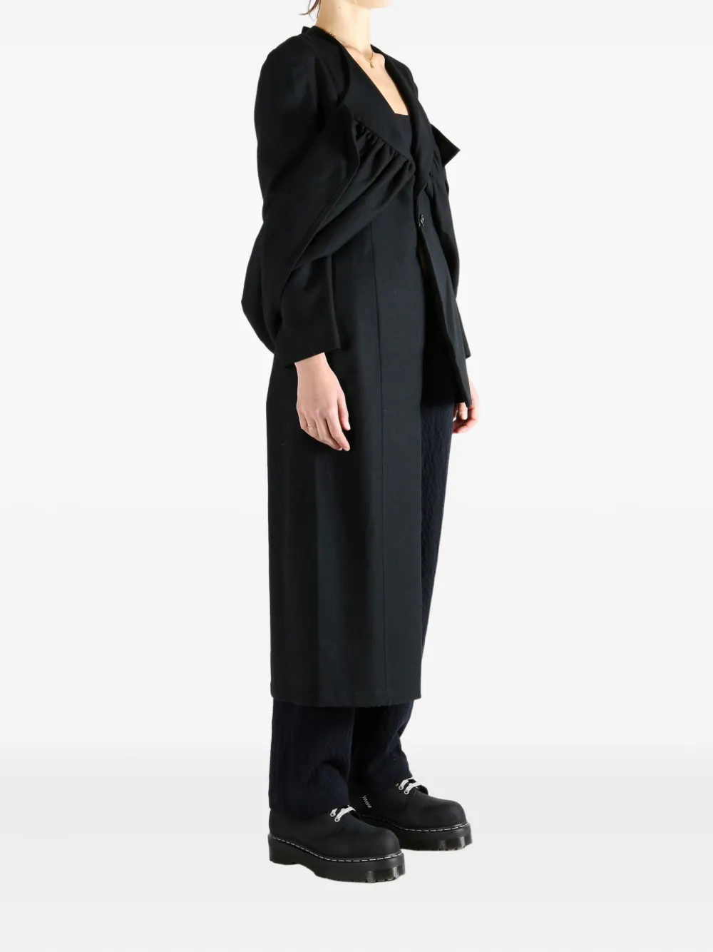 Yohji Yamamoto Gedrapeerd jack Zwart