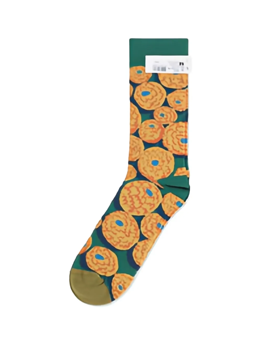La Maison Floral Socks In Orange