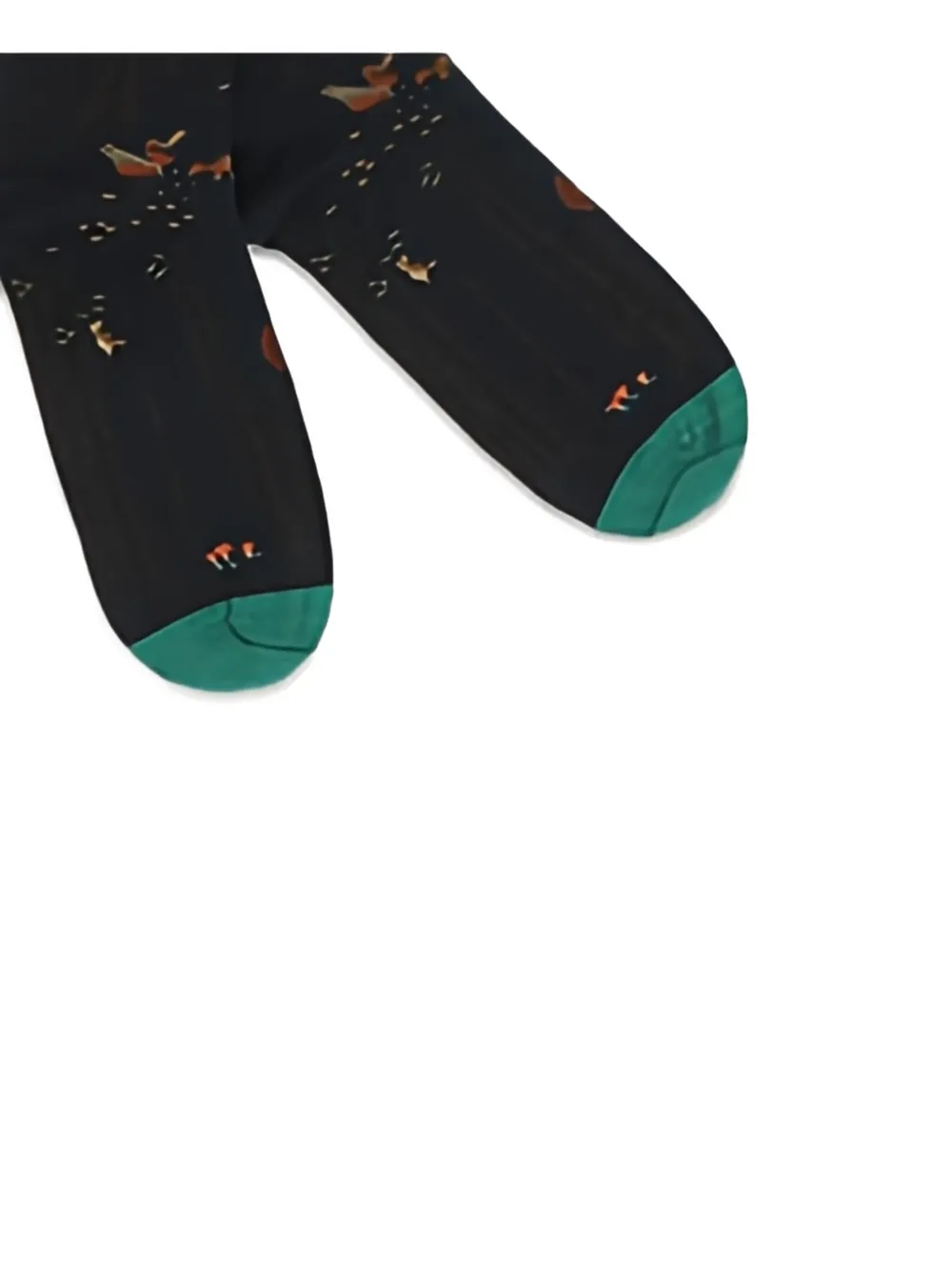 La Maison Ribbed-trim Socks In Black