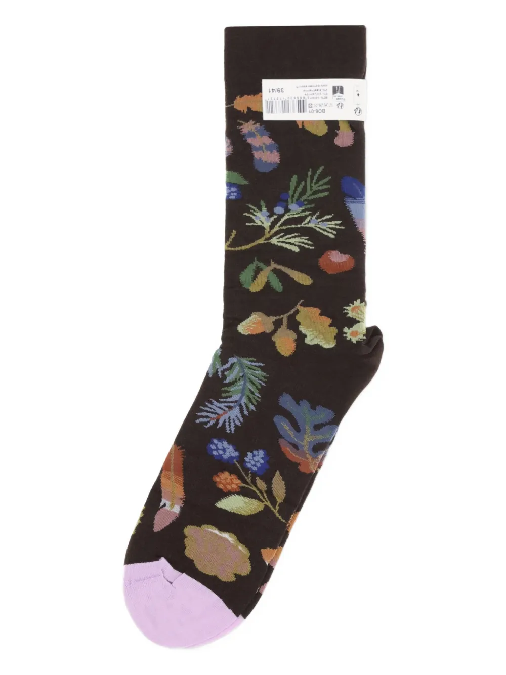 La Maison Floral-print Socks In Multi