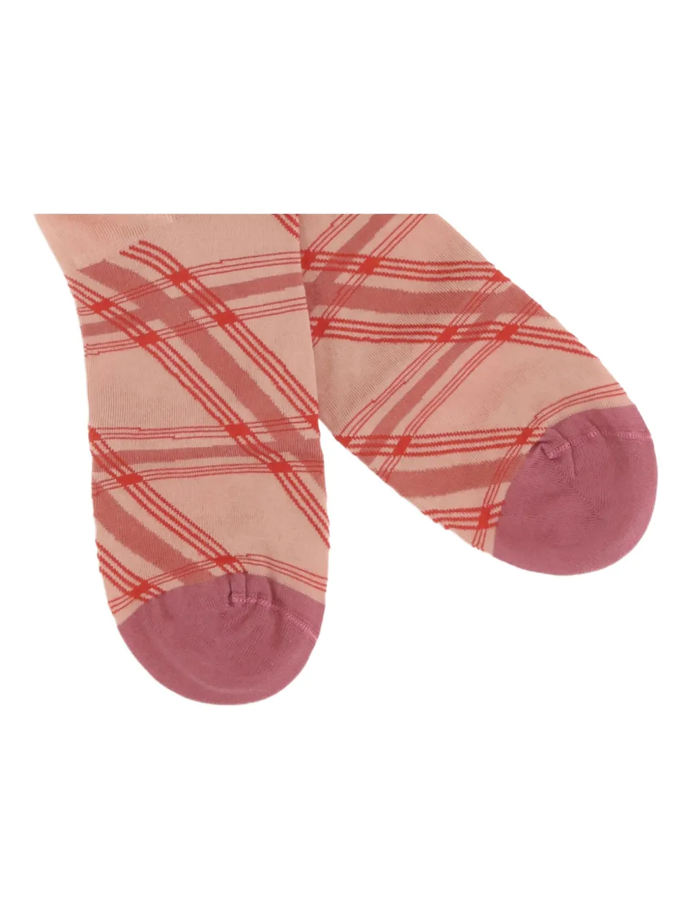 La Maison Vase-print Socks In Purple