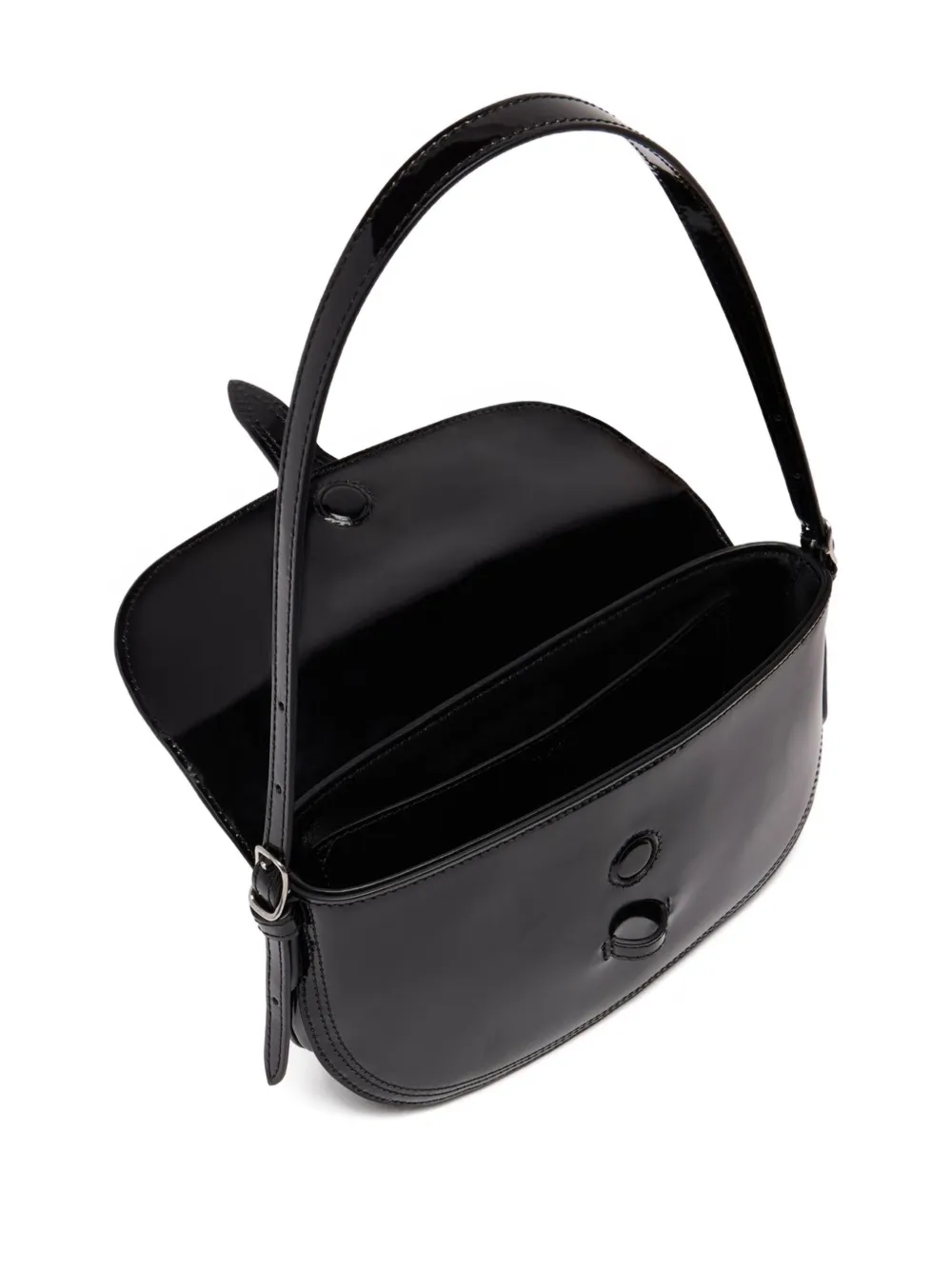 Bally Small Beckett Studded Leather Shoulder Bag | Black | FARFETCH