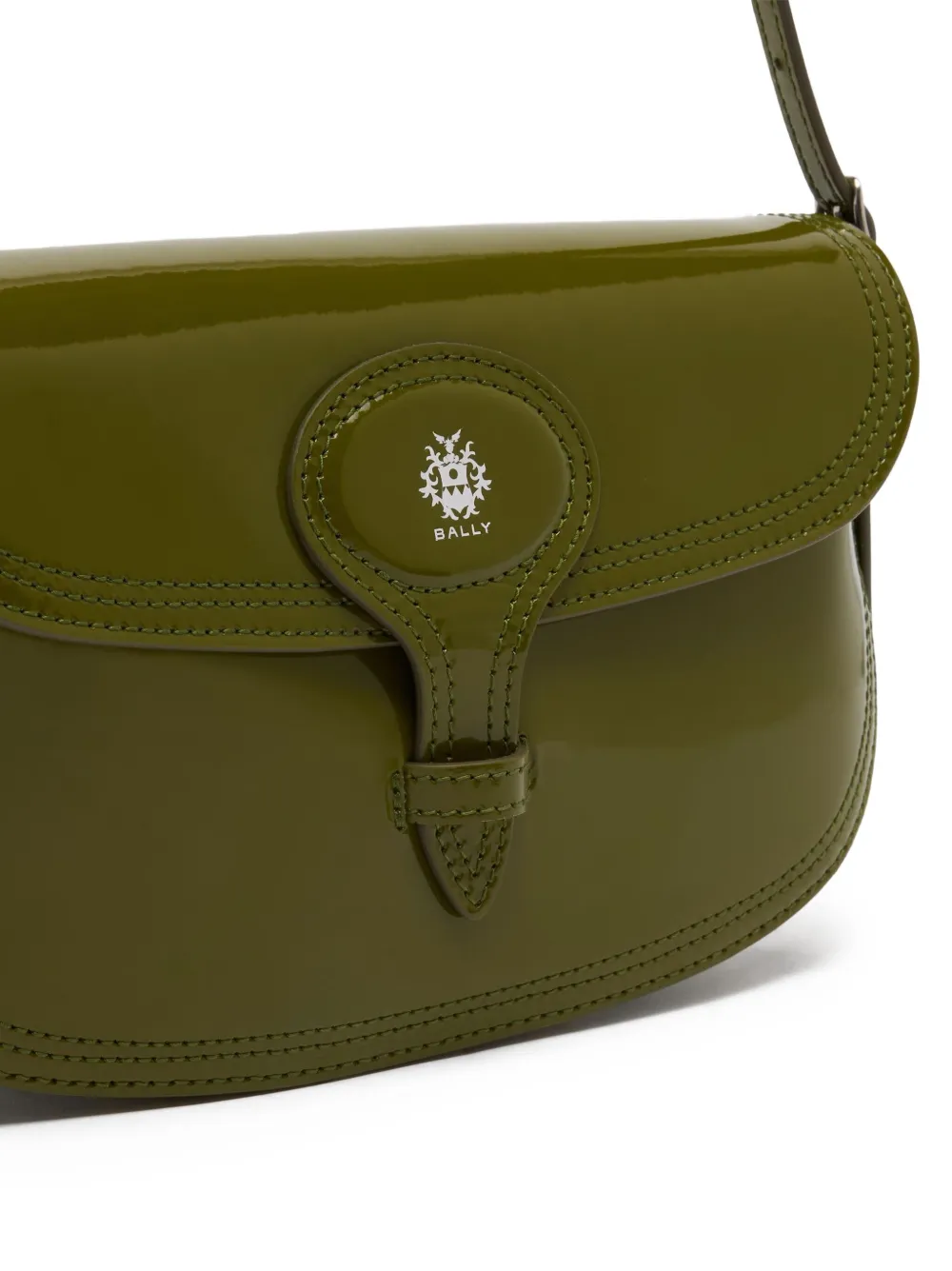 Bally Small Beckett Shoulder Bag In Green