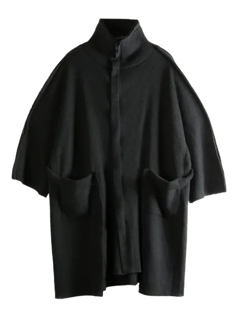 Yohji Yamamoto funnel-neck pocket coat