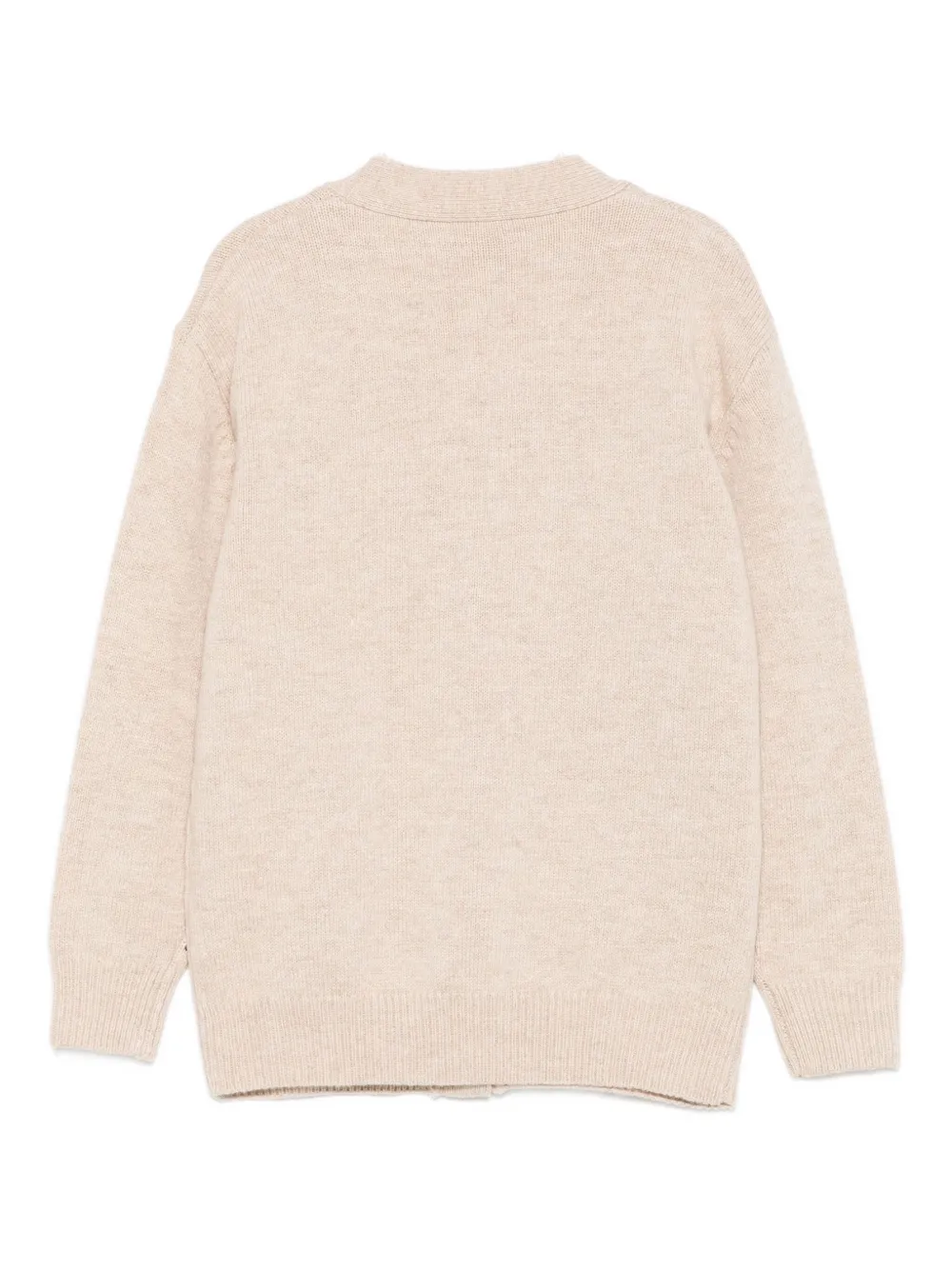 Mc2 Saint Barth V-neck Cardigan In Neutral