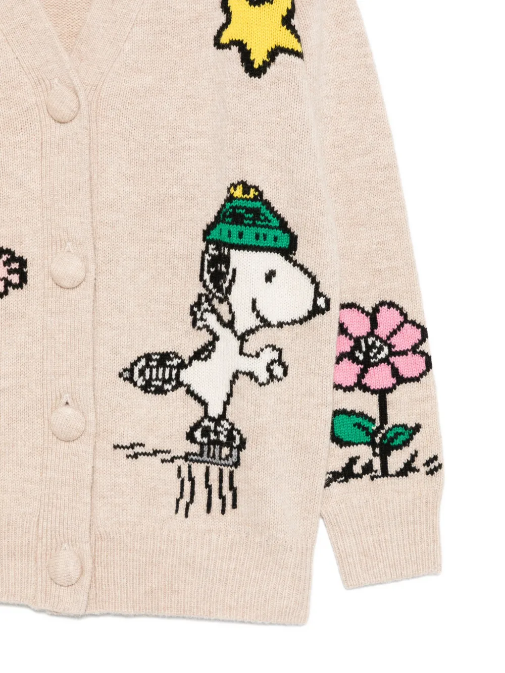 Mc2 Saint Barth V-neck Cardigan In Neutral