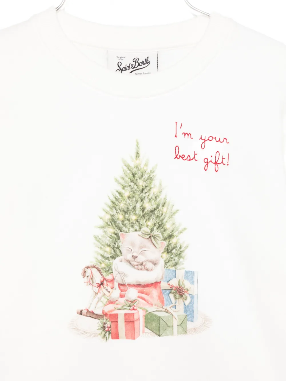 Mc2 Saint Barth Graphic-print Sweater In White