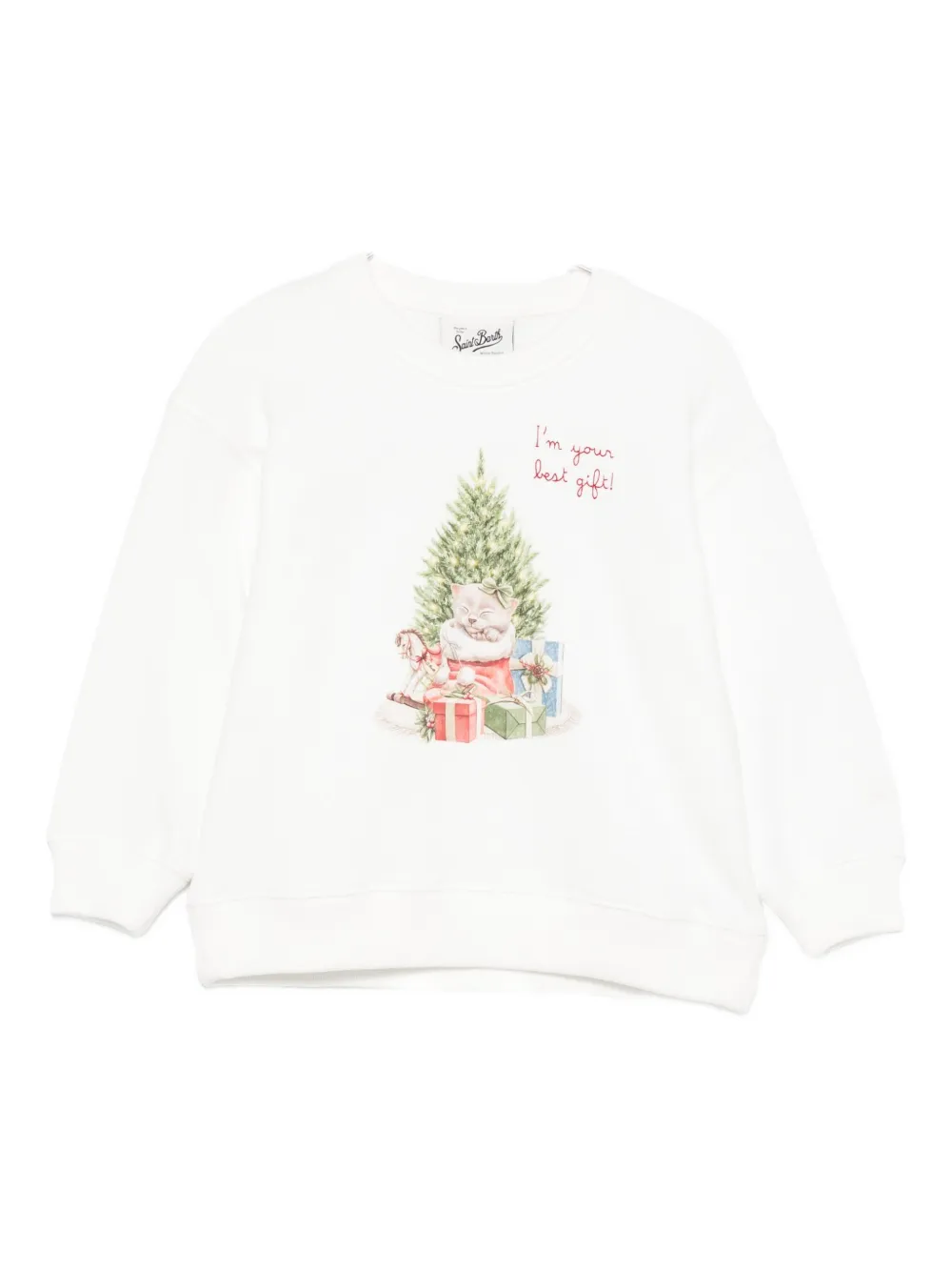 Mc2 Saint Barth Graphic-print Sweater In White