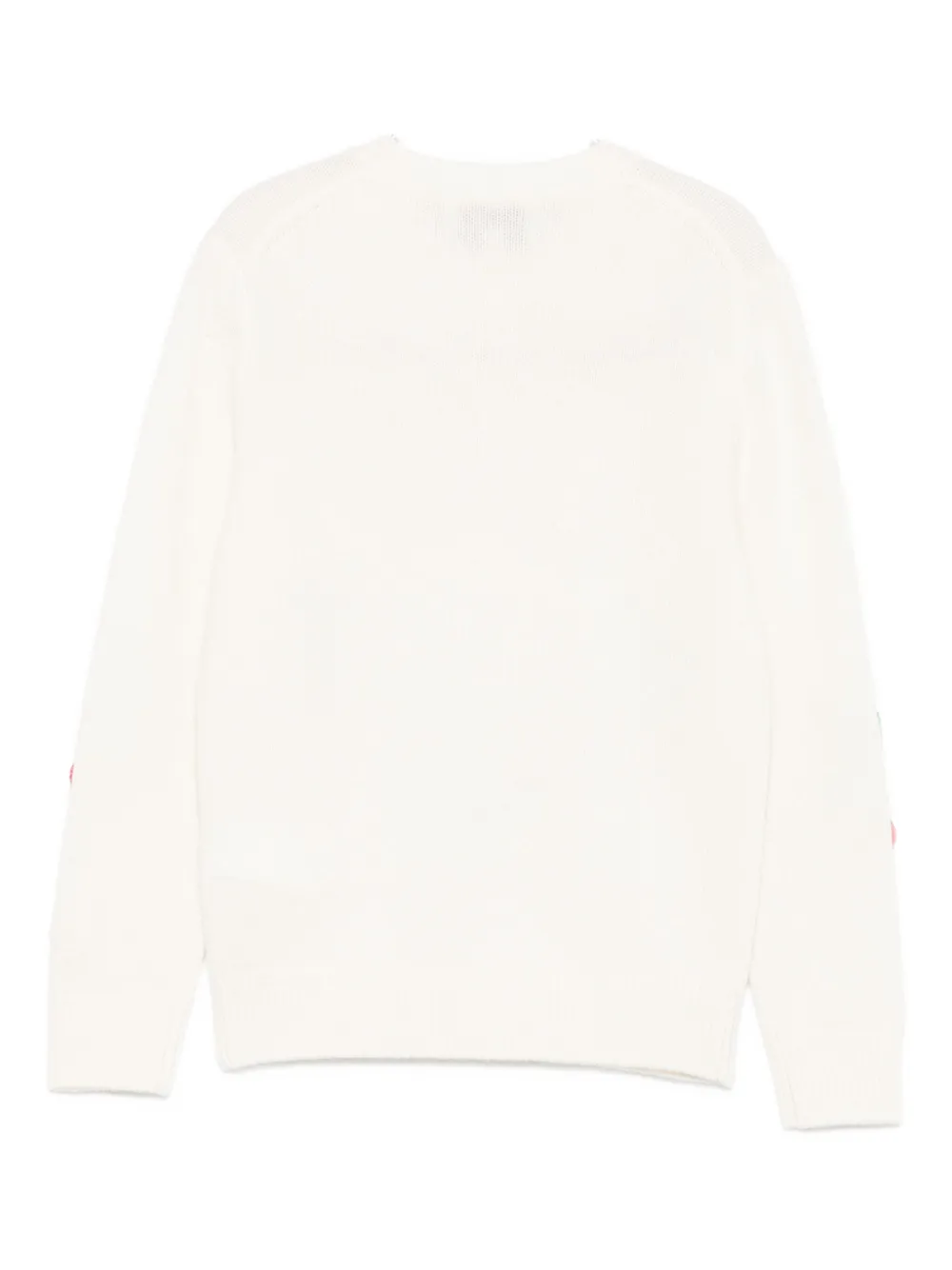 Mc2 Saint Barth Cherry-embroidered Sweater In White
