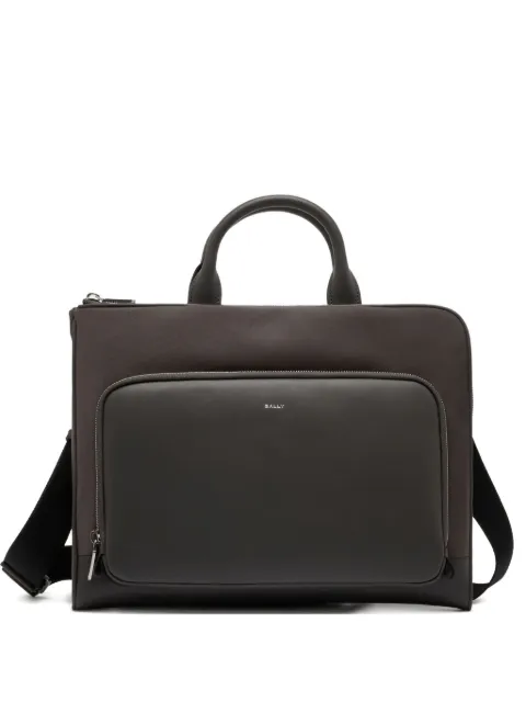 Bally Vogel leather-trim briefcase