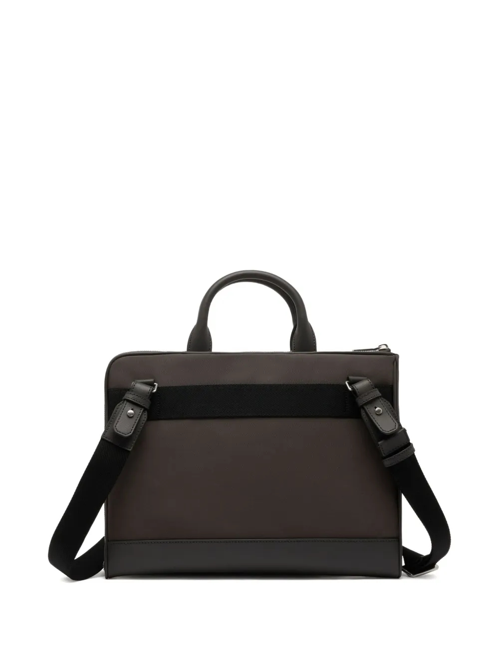 Bally Vogel aktetas met leren afwerking - Grijs