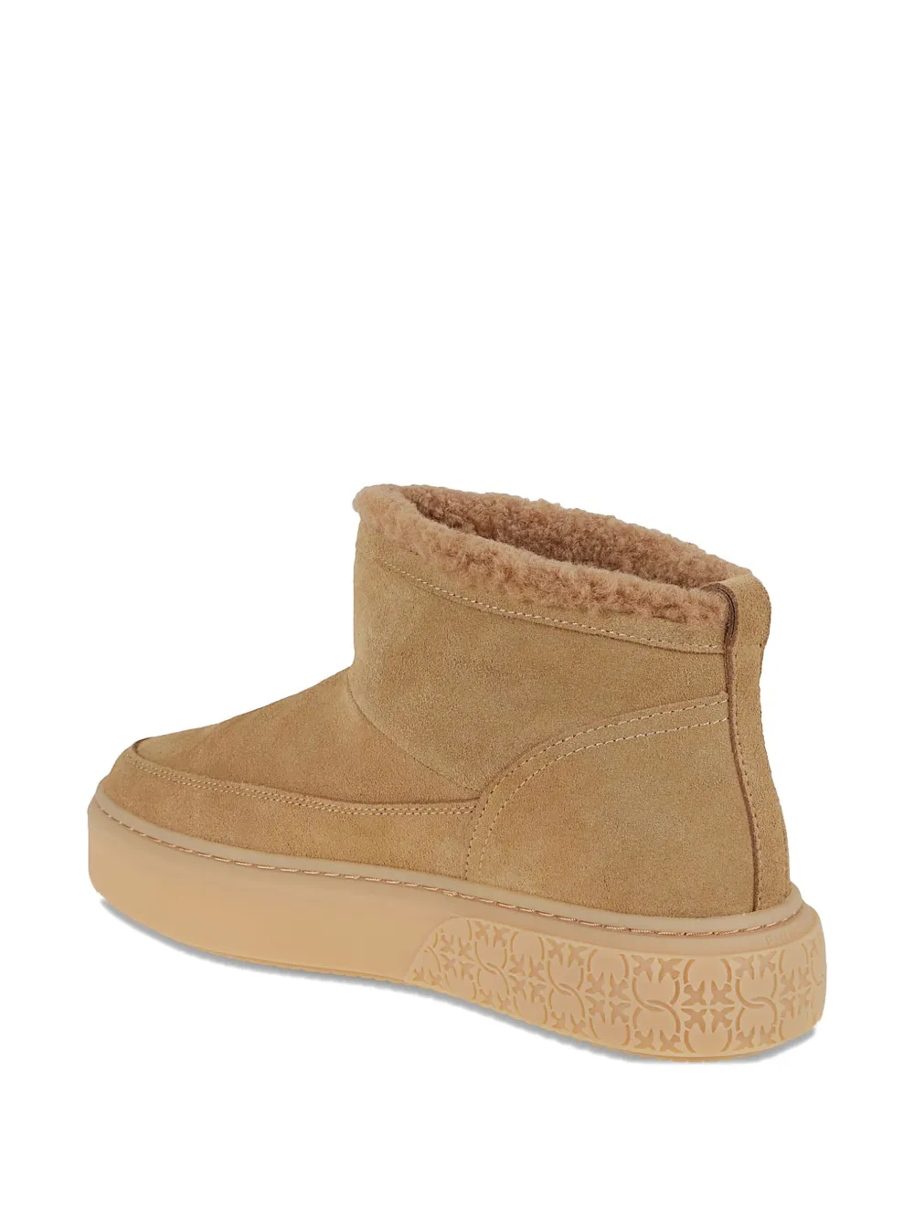 PINKO suede appliqué boots Beige