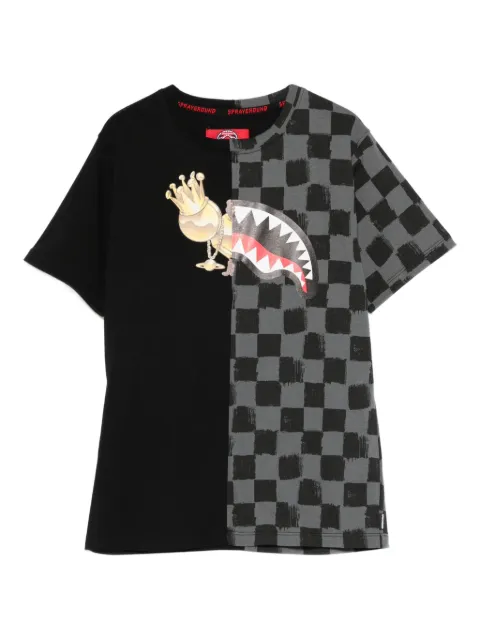 Sprayground checkered graphic T-shirt